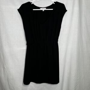 Speechless Black Cap Sleeve Women's Dress L